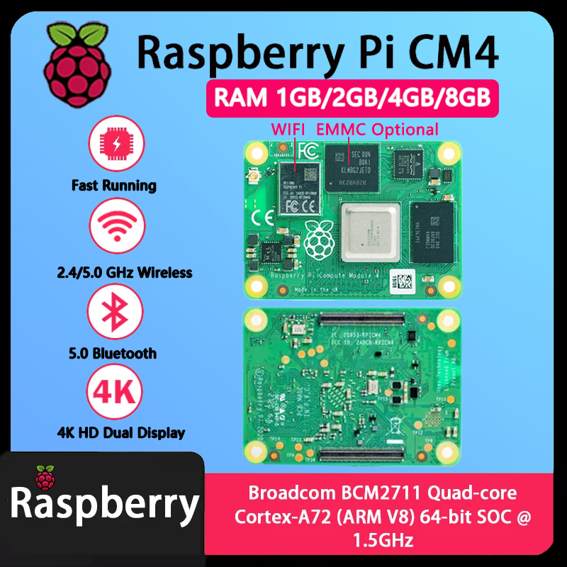 Raspberry Pi CM4 1GB/2GB/4GB/8 - Raspberry Pi Compute Module 4 8Gb 32Gb Emmc recension och pris
