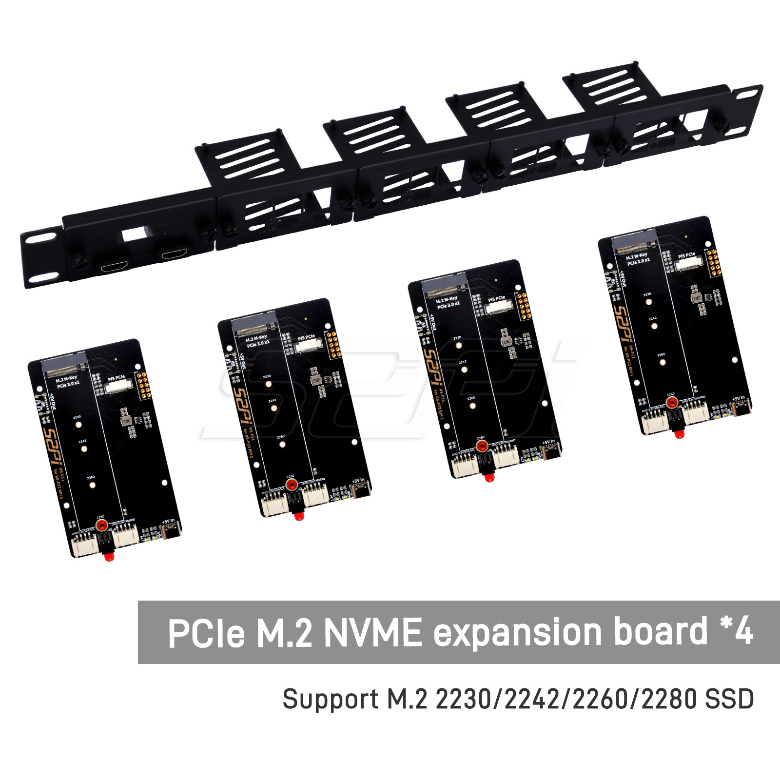 52Pi 1U Rackmount Steel Bracke - Raspberry Pi Rackmount 1U 19 Inch recension och pris