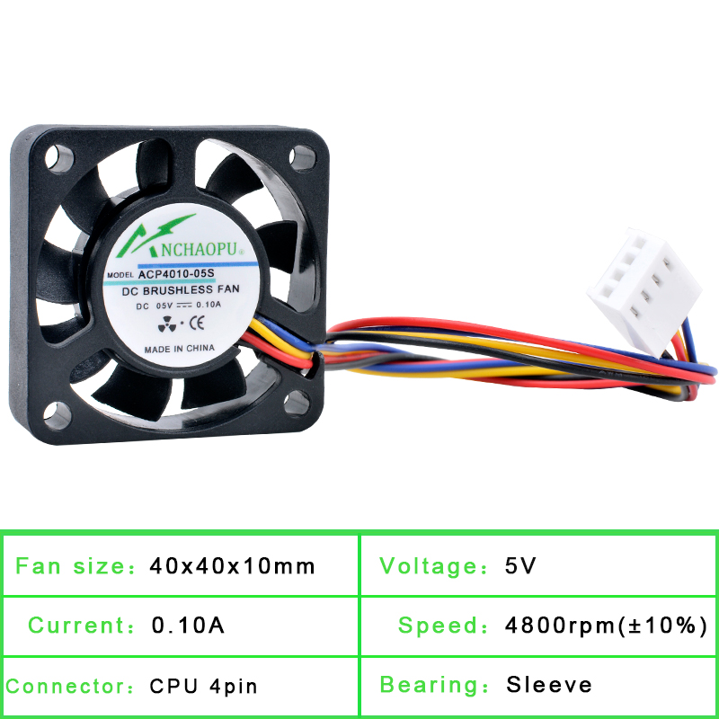 ANCHAOPU 4cm 40mm Fan 40x40x10 - Raspberry Pi Water Cooling Kit recension och pris