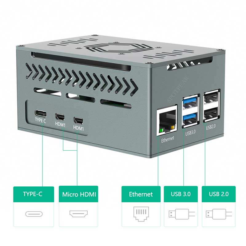 Raspberry Pi 5 Aluminum Metal  - Argon One V3 M.2 Nvme Case recension och pris